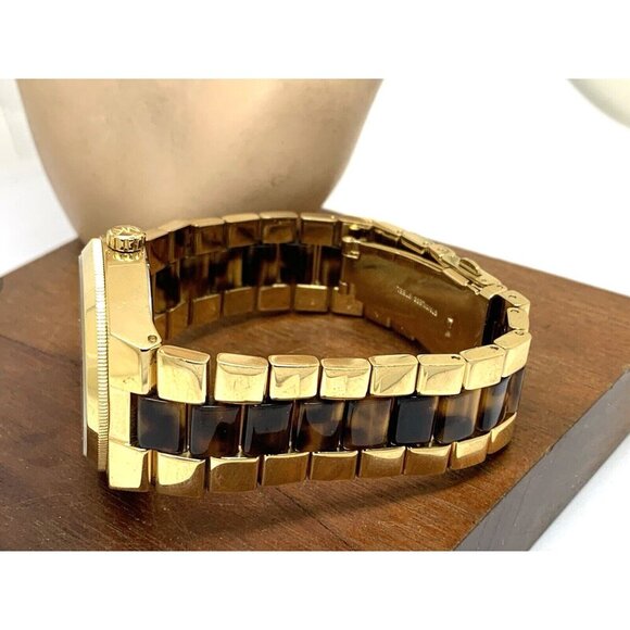 Michael Kors Women's Watch MK6151 Channing Quartz Gold Tortoise Shell 38mm - Picture 8 of 13